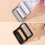 Personalised Embroidery Pink Flower Fantasy Butterfly Canvas Belt with Name and Adjustable Buckle Birthday Gift for Women Girls