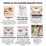 Personalised Cowboy Hat and Boots Soft Baby Swaddle Hat Bow Headband Set with Name Coming Home Outfit Baby Shower Birthday Gift for Newborns