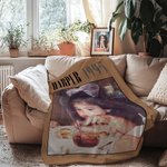 Henkilökohtainen Retro Film 1-4 Photos Design Pehmeä heittopeitto, jossa on nimi ja vuosi Home Decor Vuosipäivä Syntymäpäivälahja perheelle Ystäville