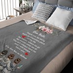 Personalized Bestie Clip Art Character Soft Throw Blanket with Names and Texts Home Decor Birthday Gift for Women Bestie Sisters