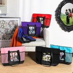 Personalisierte Aquarell oder Dschungel Elefant Design wasserdicht Mesh Tote Bag mit Namen Reisezubehör Geburtstag Geschenk für Frauen Elefantenliebhaber