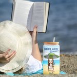Personalisierte Sommer Buch Mädchen Cartoon Charakter Name 20 oz Milchglas Becher mit Bambusdeckel und Stroh Urlaub Urlaub Geburtstag Geschenk für Frauen