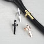 Personalized Cross Heart Syringe Pill Pattern Name Tag Stethoscope Charm Nurse Week Appreciation Gift for Medical Staff