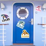 Personalisierte Cartoon Meeresschildkröte Kühlschrankmagnet mit Namen Home Decor Geburtstag Jahrestag Reise Geschenk für Familie Freunde