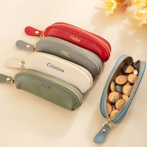 Borsa piccola personalizzata in pelle multicolore con nome accessorio per viaggio regalo ideale di compleanno e festa della mamma per donne