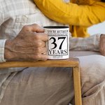 Tazza da caffè personalizzata Last Day In The Workforce 11 oz in ceramica con nome e data Regalo di anniversario di pensionamento per amici e parenti pensionati