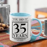 Tazza da caffè personalizzata Last Day In The Workforce 11 oz in ceramica con nome e data Regalo di anniversario di pensionamento per amici e parenti pensionati