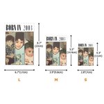 Henkilökohtainen Retro Film 1-4 Photos Building Block palapelit nimi ja vuosi Home Decor Vuosipäivä Syntymäpäivälahja perheelle Ystäville Ystävät