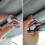 Porte-lunettes de soleil personnalisé multicolore Monogrammed Sun Visor Clip Birthday Anniversary New Car Gift for Car Owner