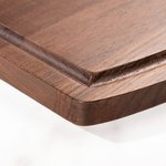 Personalized Engraved Leaf Charcuterie Cutting Board with Name Date and Juice Groove Housewarming Wedding Gift for Family