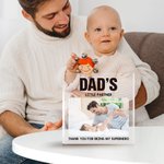 Personalized Daddy Papa Photo Square Acrylic Plaque with Nickname and Texts Father's Day Birthday Gift for Dad Grandpa