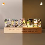 Personalisiertes COACH 10 Foto-Collage Acryl LED-Nachtlicht mit Text Gravur und Holzsockel Geburtstag Ruhestand Team Dankeschön Geschenk für Trainer