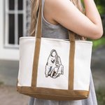 Sac fourre-tout Oxford brodé avec le nom de l'animal Cadeau d'anniversaire de la fête des mères pour les amoureux de leur animal de compagnie