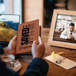 Taccuino personalizzato multicolore a tema cristiano A5 in pelle PU con nome Ritorno a scuola Battesimo Regalo di compleanno per cristiani