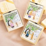 Personalized Line Dog Cat Pet Angel Wings Necklace with Name and Card Memorial Jewelry Sympathy Sentimental Gift for Pet Owners Lovers