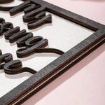 Personalized My Missing Piece Cartoon Character Heart Rainbow Wooden Frame Painting with Names Valentine's Day Anniversary Gift for Couple