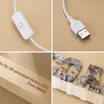 Personalisiertes COACH 10 Foto-Collage Acryl LED-Nachtlicht mit Text Gravur und Holzsockel Geburtstag Ruhestand Team Dankeschön Geschenk für Trainer