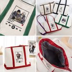 Personalised Embroidered Music Player Photo Design Oxford Large Tote Bag with Song and Singer Name Birthday Gift for Family Friends