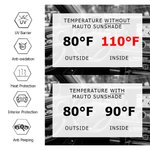 Personalised 1-4 3D Style Dog Cartoon Character Funny Car Windshield Sun Shade with Name Holiday New Car Birthday Gift for Dog Lovers Car Owner