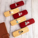 Personalized Cartoon Medical Staff Character Wooden Ballpoint Pen and Case Set with Name and Job Title Appreciation Gift for Doctor Nurse