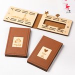 Personalised Engraved Animal Navigation Pattern Portable Cribbage Board with Wooden Pegs Camping Outdoor Activities Birthday Gift for Cribbage Lovers