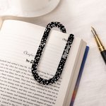 Personalised Pencil Notebook Jumbo Paperclip Acrylic Bookmark Clip Set of 3 with Surname Teacher's Day Appreciation Gift for Teachers Read Lovers