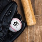 Personalized Baseball Field Bats Gloves Design Baseball with Name and Number Birthday Father's Day Team Gift for Dad Baseball Player