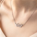 Henkilökohtainen Dainty 1-6 Dog Paw Print kaulakoru nimi Pet Korut Syntymäpäivä Vuosipäivä Memorial lahja menetys Pet