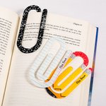 Personalised Pencil Notebook Jumbo Paperclip Acrylic Bookmark Clip Set of 3 with Surname Teacher's Day Appreciation Gift for Teachers Read Lovers