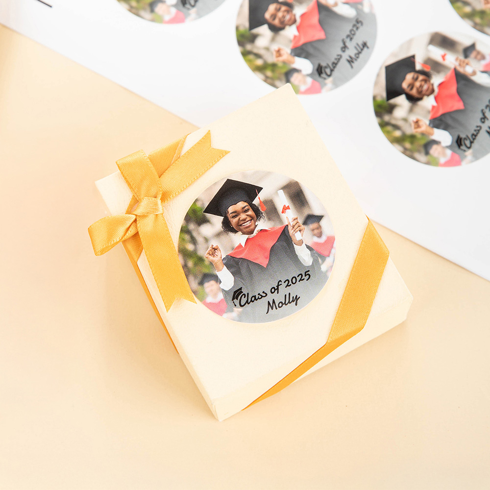 Personalized Graduation Photo Stickers with Name and Text Set of 20 ...