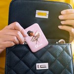 Personalized Cartoon Ballet Girl Double-Sided Makeup Mirror with LED Light and Name Birthday Gift for Ballerina Girl Ballet Lovers