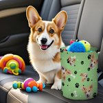 Gepersonaliseerde 1-3 huisdier gezicht foto's schattige poten opknoping auto prullenbak auto-accessoires reizen verjaardagscadeau voor dierenliefhebbers