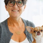 Henkilökohtainen Dainty 1-6 Dog Paw Print kaulakoru nimi Pet Korut Syntymäpäivä Vuosipäivä Memorial lahja menetys Pet