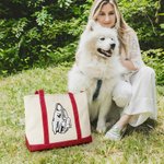 Sac fourre-tout Oxford brodé avec le nom de l'animal Cadeau d'anniversaire de la fête des mères pour les amoureux de leur animal de compagnie