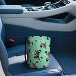 Gepersonaliseerde 1-3 huisdier gezicht foto's schattige poten opknoping auto prullenbak auto-accessoires reizen verjaardagscadeau voor dierenliefhebbers