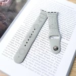 Personalized Sun Moon Multicolor Silicone Watch Band for Apple with Engraved Name Birthday Anniversary Gift for Friends