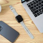 Personalized Sun Moon Multicolor Silicone Watch Band for Apple with Engraved Name Birthday Anniversary Gift for Friends