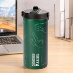 Personalized 2025 Racing Track Circuit 15 oz Stainless Steel Insulated Tumbler with Straw and Name Team Birthday Gift for Racing Lovers