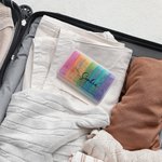 Personalised Birth Flower Rainbow-Coloured Portable Weekly Pill Organizer Box with Name Travel Accessory Daily Medication Gift for Family Friends