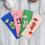 Fascia personalizzata multicolore con nome e numero elastica e antisudore accessorio sportivo regalo per uomini donne e amanti dello sport