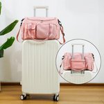 Bolsa de viaje grande con nombre y correa para el hombro Personalizada Chica Bailarina de dibujos animados Accesorios deportivos Regalo de cumpleaños para ella