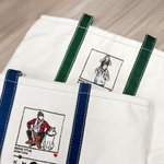 Personalised Embroidered Music Player Photo Design Oxford Large Tote Bag with Song and Singer Name Birthday Gift for Family Friends