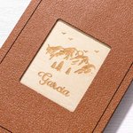 Personalised Engraved Animal Navigation Pattern Portable Cribbage Board with Wooden Pegs Camping Outdoor Activities Birthday Gift for Cribbage Lovers