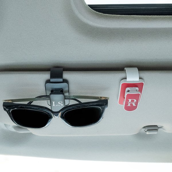 Personalized Multicolor Monogrammed Car Sunglasses Holder Sun Visor Clip Birthday Anniversary New Car Gift for Car Owner