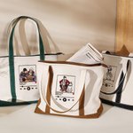 Personalised Embroidered Music Player Photo Design Oxford Large Tote Bag with Song and Singer Name Birthday Gift for Family Friends