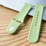 Personalized Sun Moon Multicolor Silicone Watch Band for Apple with Engraved Name Birthday Anniversary Gift for Friends