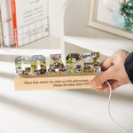 Personalisiertes COACH 10 Foto-Collage Acryl LED-Nachtlicht mit Text Gravur und Holzsockel Geburtstag Ruhestand Team Dankeschön Geschenk für Trainer