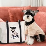 Sac fourre-tout Oxford brodé avec le nom de l'animal Cadeau d'anniversaire de la fête des mères pour les amoureux de leur animal de compagnie