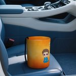 Henkilökohtainen sarjakuvahahmo syntymä kukka akvarelli roikkuu auton roskakori nimi auton lisävaruste syntymäpäivälahja perheelle auton omistaja