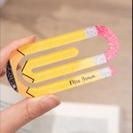 Personalised Pencil Notebook Jumbo Paperclip Acrylic Bookmark Clip Set of 3 with Surname Teacher's Day Appreciation Gift for Teachers Read Lovers